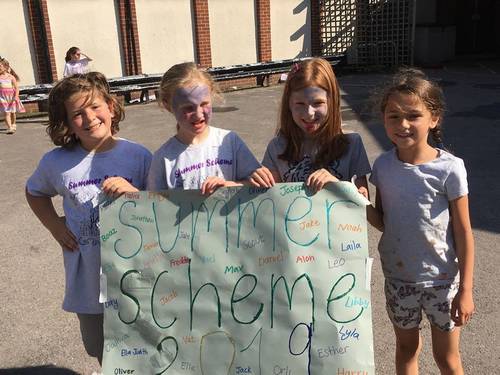 Summer scheme group of primary school children
